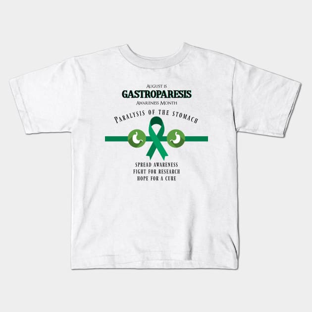 Gastroparesis Support Awareness Kids T-Shirt by allthumbs